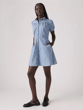 Levi’s Lea Mini Dress-Light Wash Blue